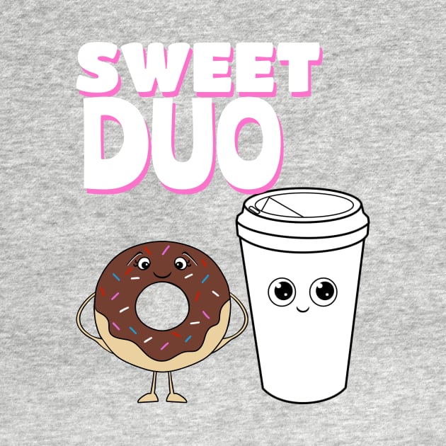 SWEET Duo Coffee Drinker Gift by SartorisArt1